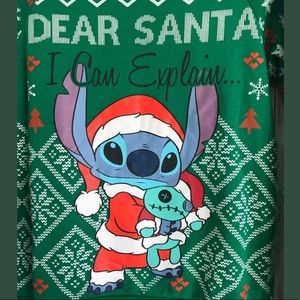 Disney Lilo Stitch Ugly Christmas Sweater Sz S Nwt